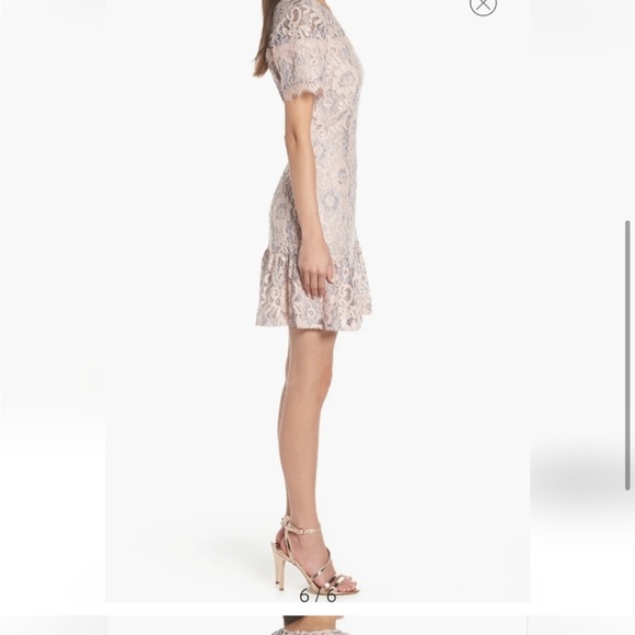 CHARLES HENRY Pink Lace Dress M - Picture 6 of 16
